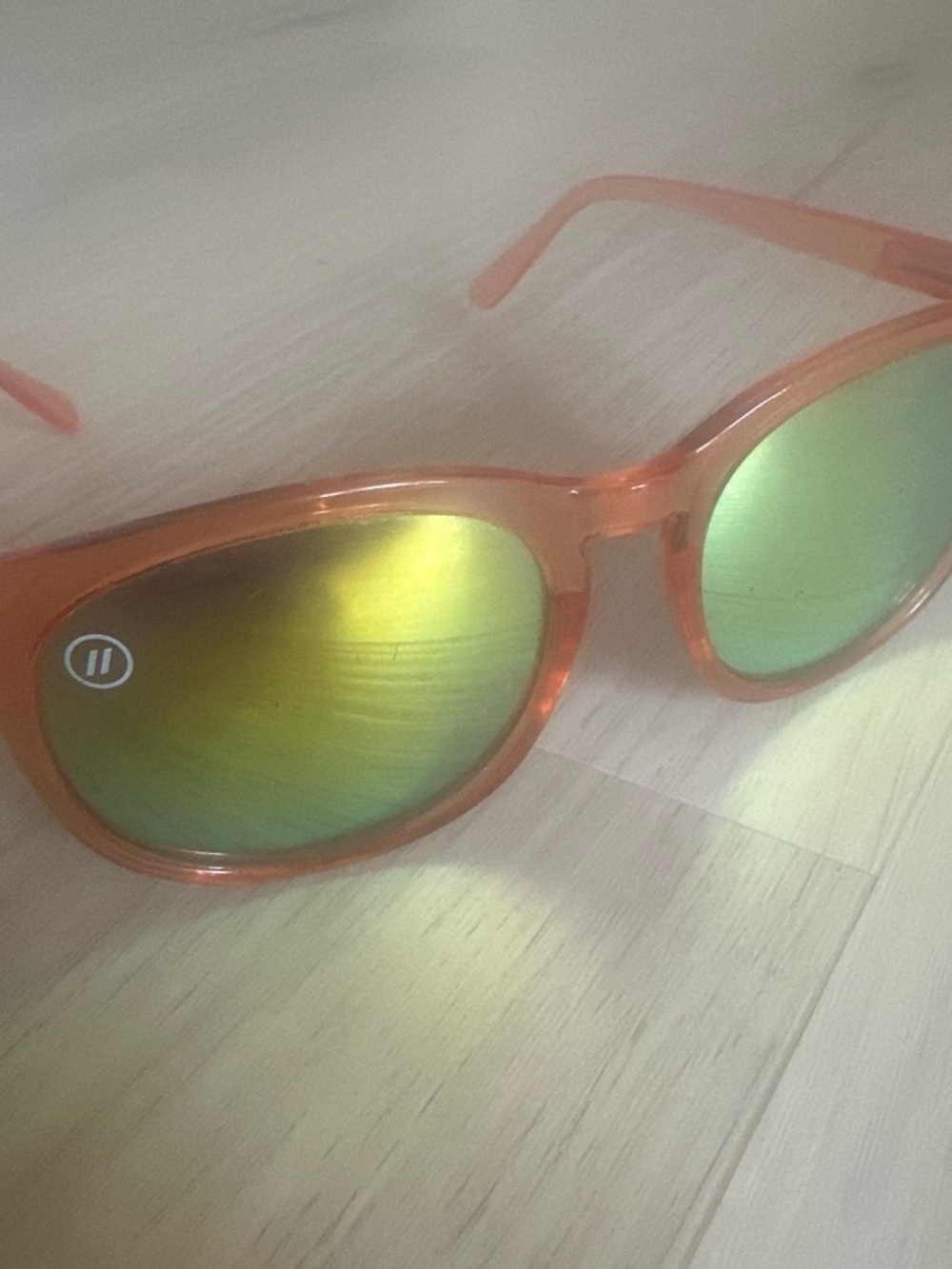 Blenders Orange Mirrored Sunglasses - UV Protective Shades